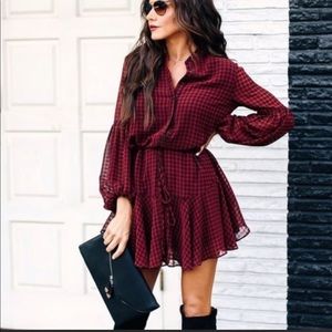 Vici- adjustable balloon sleeve dress